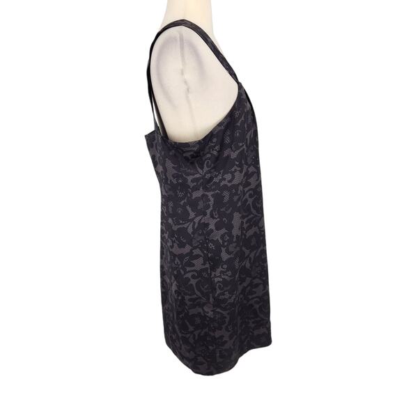 NEW! Banana Republic  Gia Black Gray Silk Sleeveless Mini Dress - Picture 8 of 10